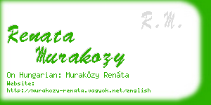 renata murakozy business card